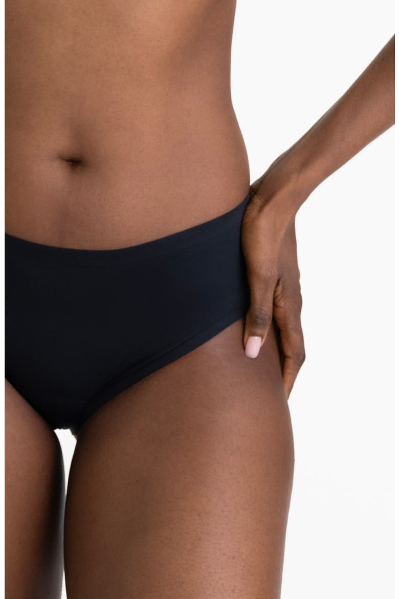 Period & Leakproof Seamless Briefs, Alternate, color, BLACK