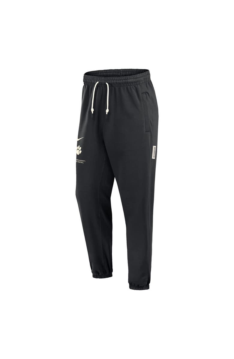 Nike Men's Nike  Black Clemson Tigers Basketball Travel Fleece Performance Pants, Alternate, color, 