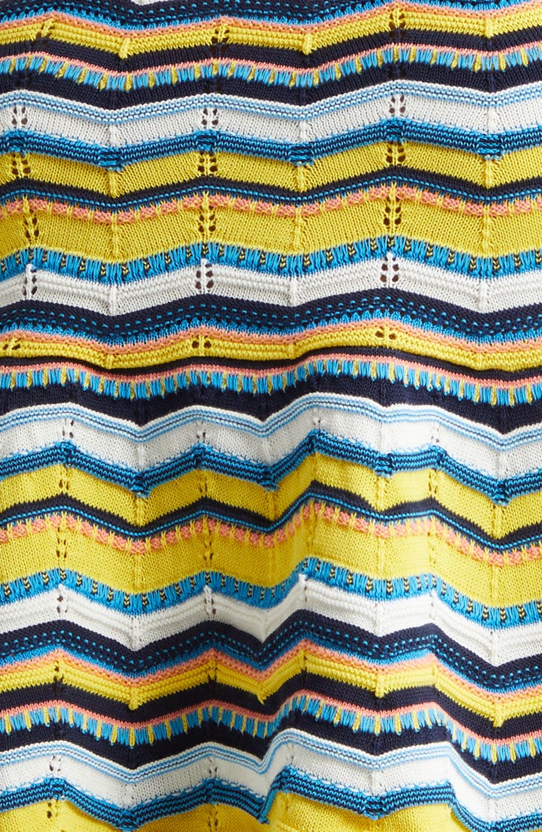 Ramy Brook Cecelia Pointelle Knit Tank, Alternate, color, Sunshine Chevron