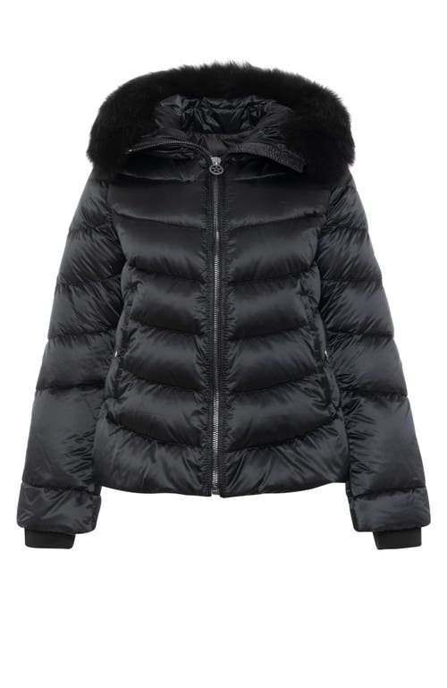 Gorski Apres-ski Short Jacket With Detachable Toscana Trim In Black