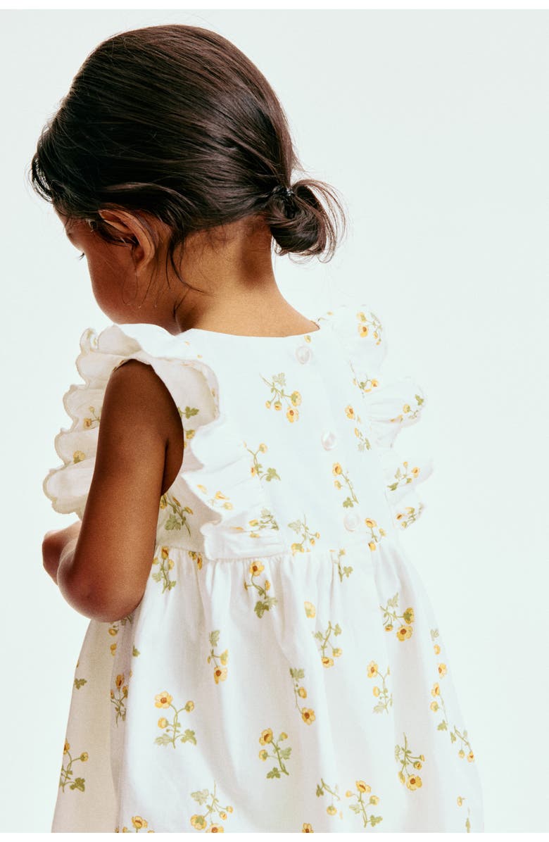 H&M Cotton Dress, Alternate, color, White/Floral