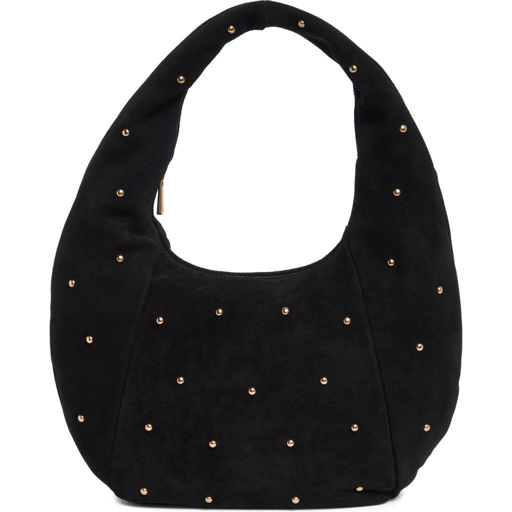 SAM EDELMAN SAM EDELMAN BERNIE STUDDED SUEDE HOBO BAG