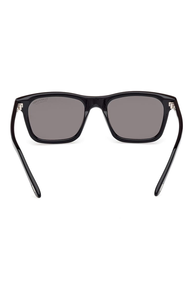 Barron 54mm Square Sunglasses, Alternate, color, SHINY BLACK/ ECO/ LENSES
