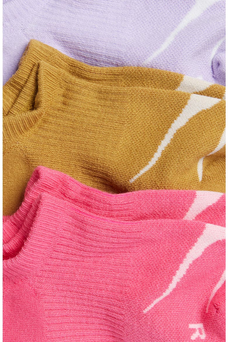 Invisible 3-Pack No-Show Socks, Alternate, color, NEON DRGNFLY / MUSTRD SEED