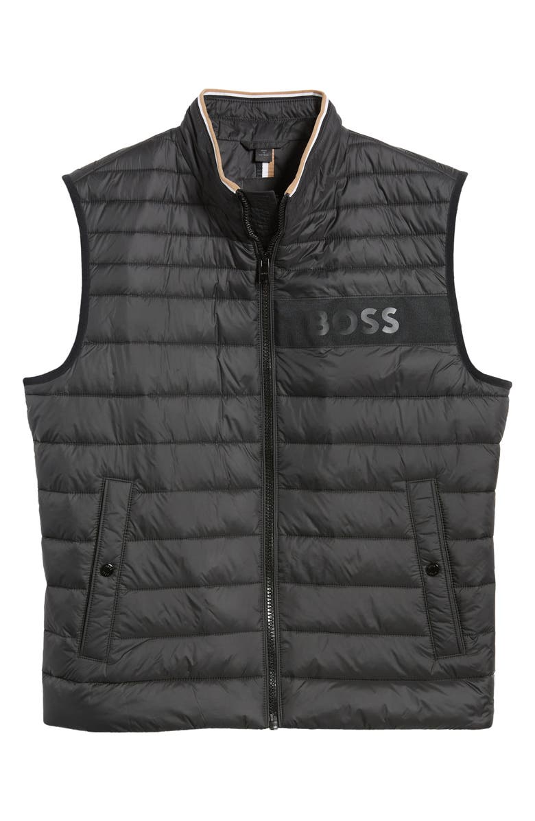 HUGO Darolan Water Repellent Quilted Vest, Alternate, color, Blk