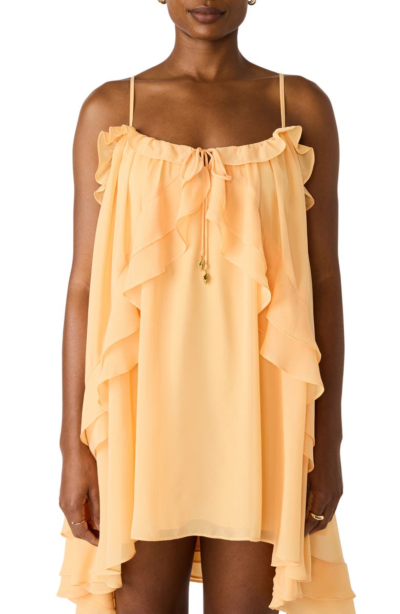 Steve Madden Lorella High-Low Minidress, Alternate, color, Apricot
