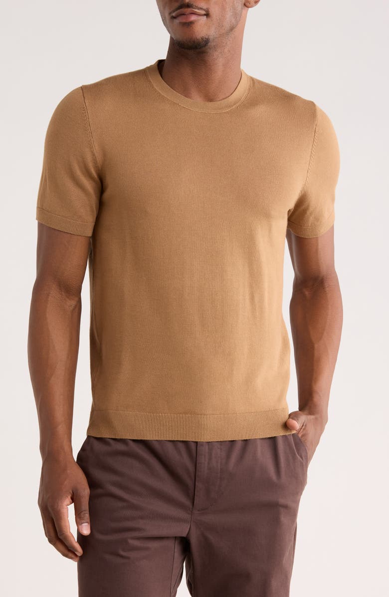 DENIM AND FLOWER Sweater T-Shirt, Main, color, Pumpkin