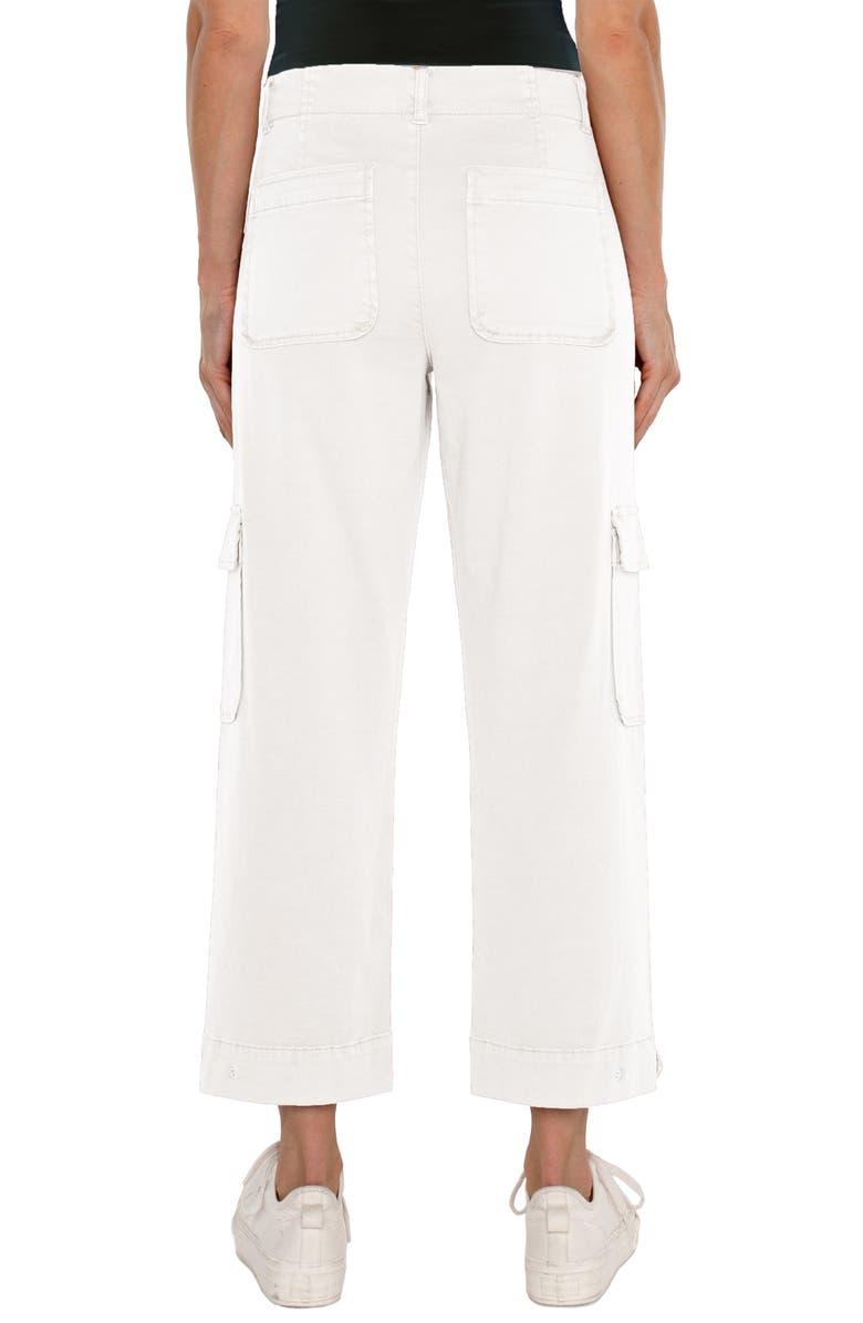 Liverpool Los Angeles Snap Tab Hem Utility Crop Cargo Pants, Alternate, color, 