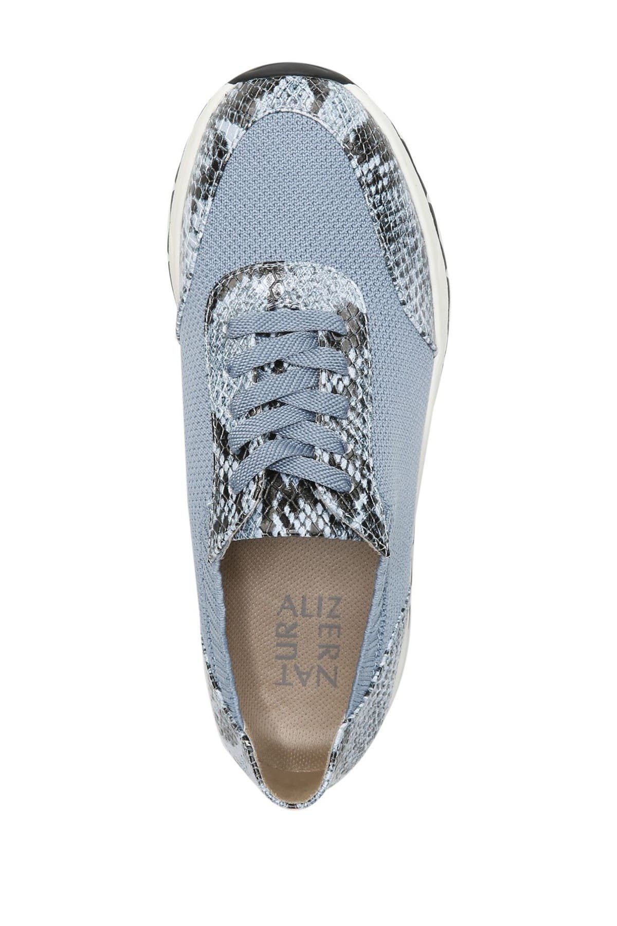Naturalizer Nash Snakeskin Embossed Sneaker, Alternate, color, 