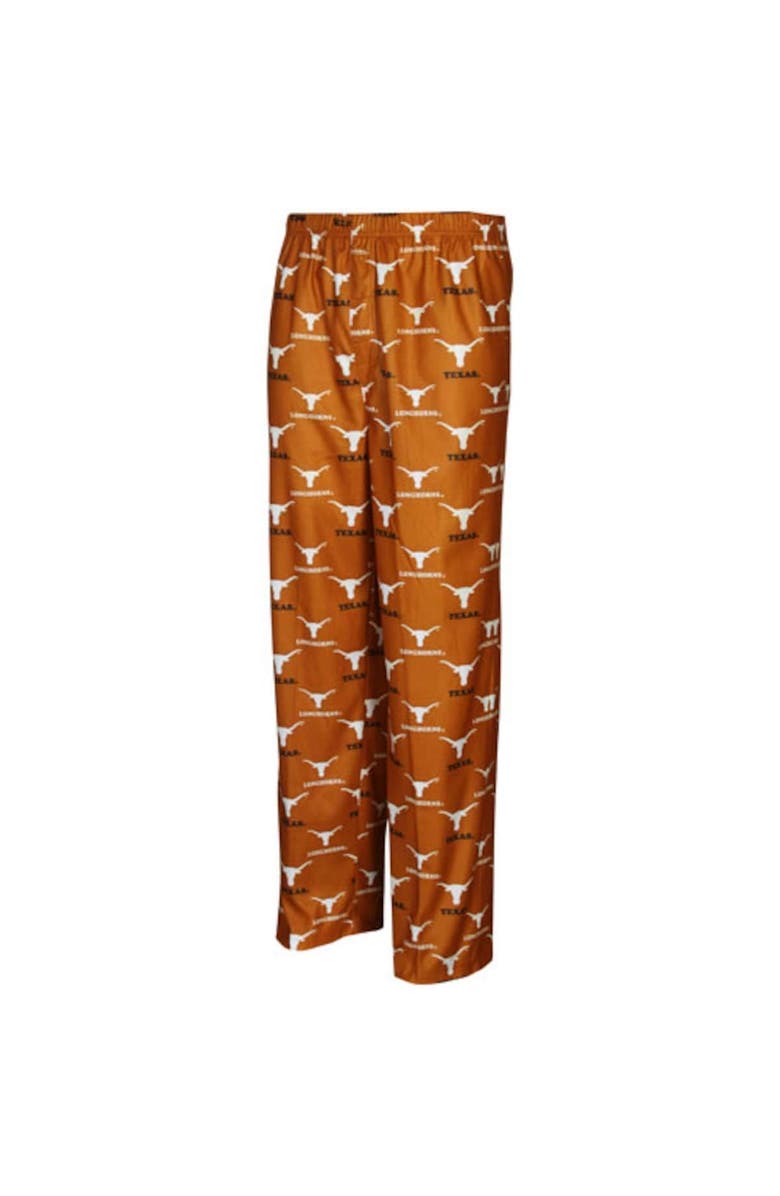 GENUINE STUFF Texas Longhorns Youth Texas Orange Team Logo Flannel Pajama Pants, Main, color, 