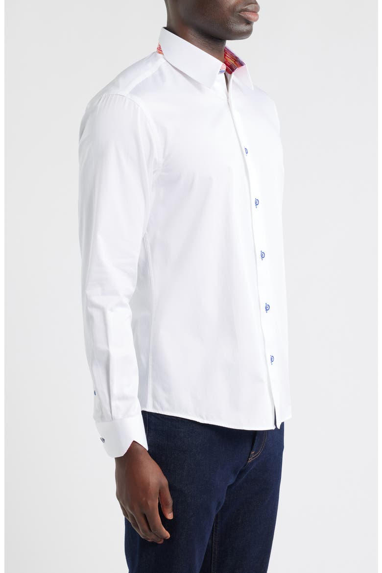 Sinai Collection Luxe Cotton Dress Shirt, Alternate, color, WHITE