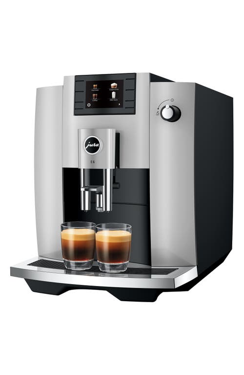 Jura E6 Platinum Espresso Machine In Silver