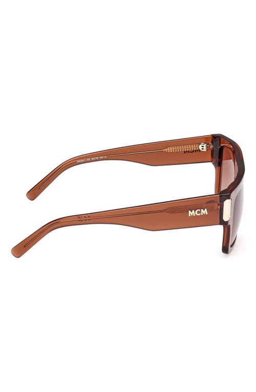 Mcm 54mm Rectangular Sunglasses In Brown