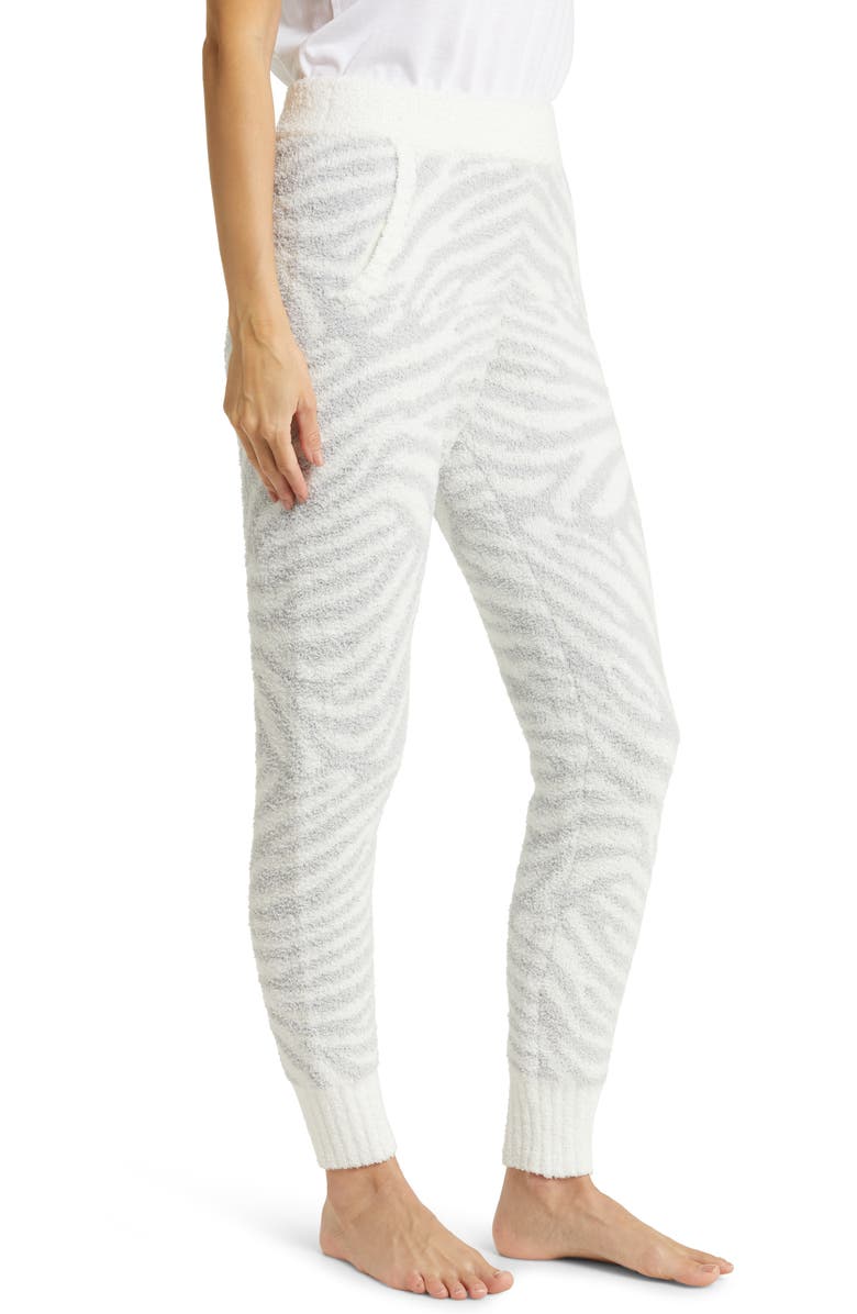 UGG<sup>®</sup> Safiya High Waist Relaxed Joggers, Alternate, color, Metal Grey Zebra