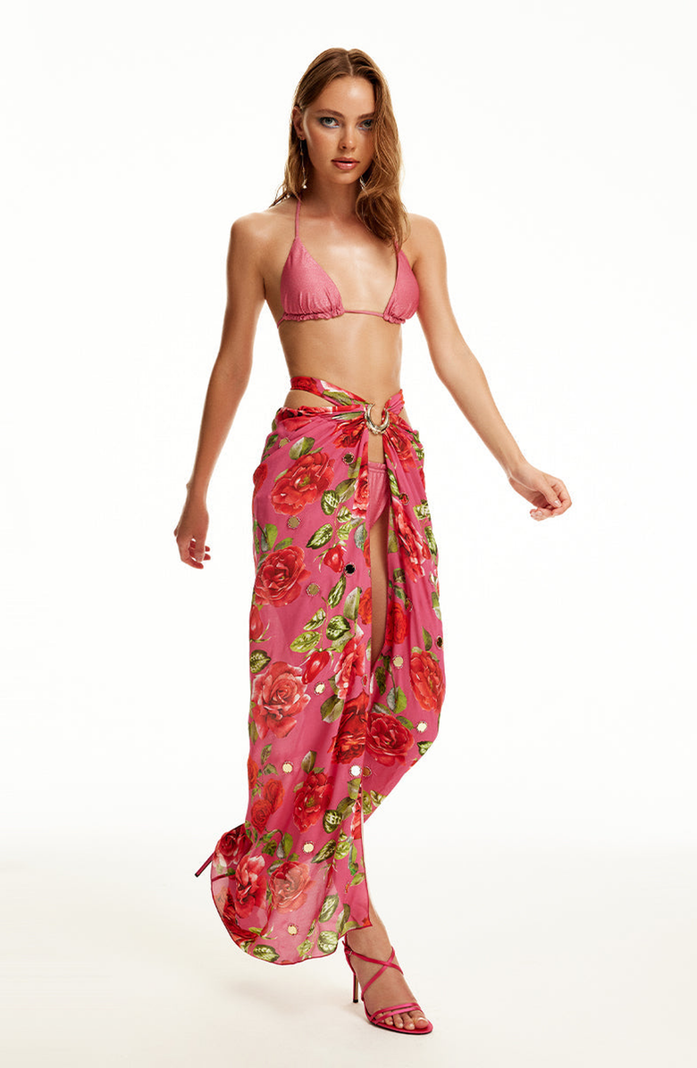Luna B Vixen Skirt, Main, color, Printed Fuchsia