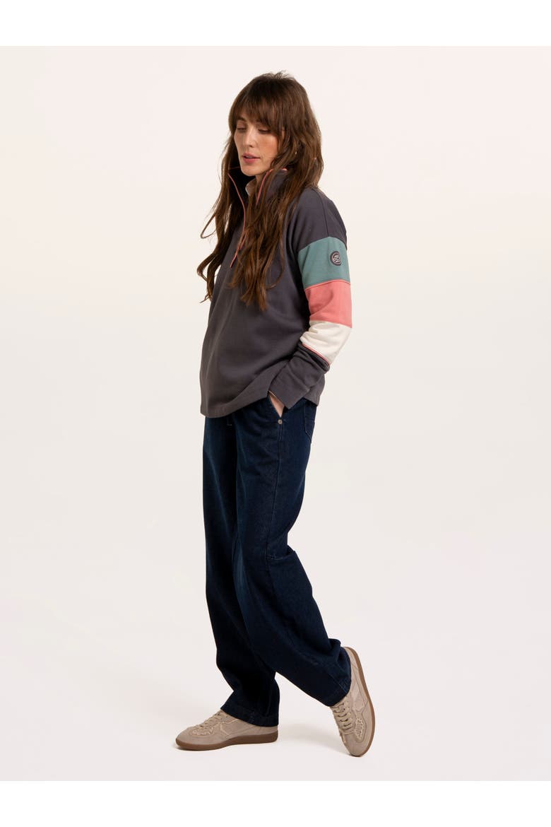 Wilverley Quarter Zip Sweatshirt, Alternate, color, Navy
