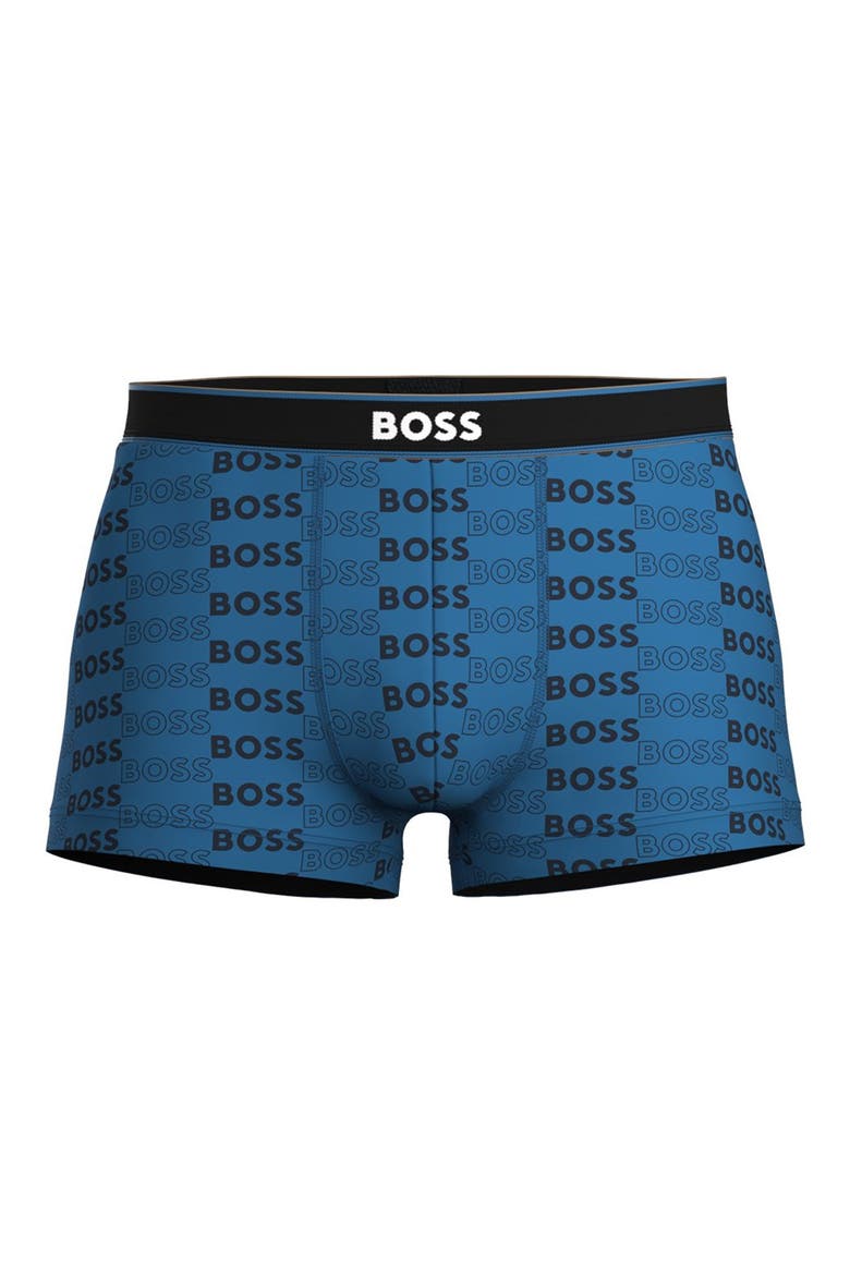 Stretch Cotton Trunks, Main, color, MEDIUM BLUE