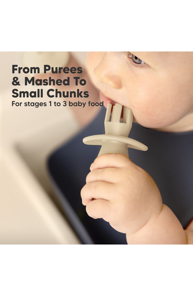 KeaBabies 2-Sets Prep Baby Spoons & Forks Set, Alternate, color, Terracotta