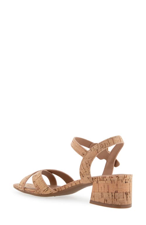 Aerosoles Cinzia Block Heel Sandal In Natural Cork