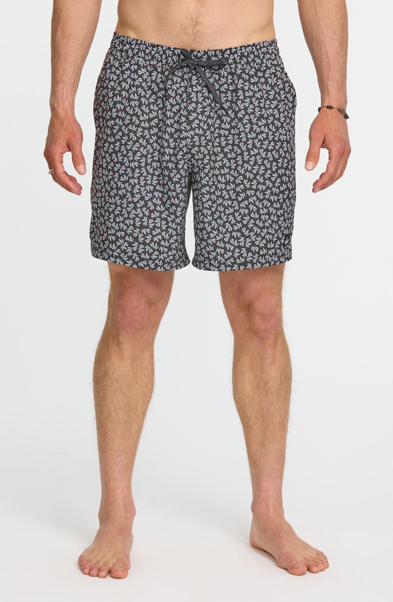 Quiksilver Surfsilk Mix Swim Trunks, Main, color, Phantom