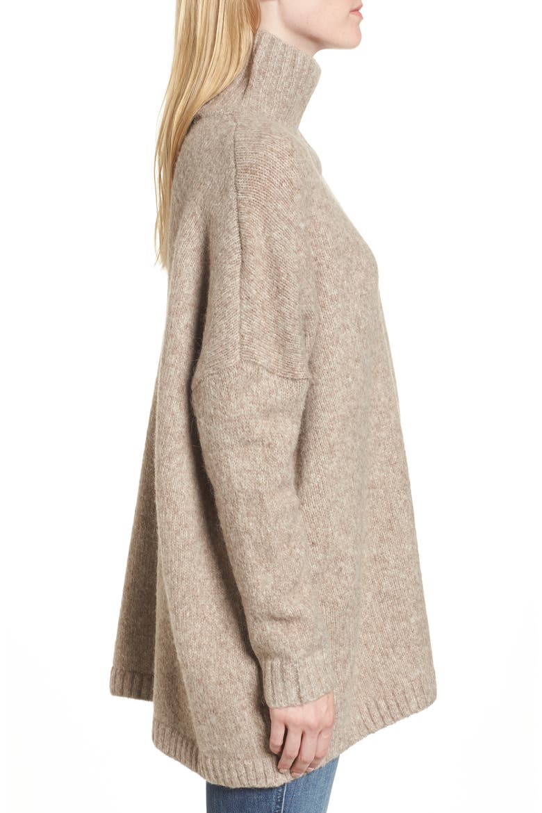Ora Mock Neck Sweater, Alternate, color, SILVER MINK MULTI