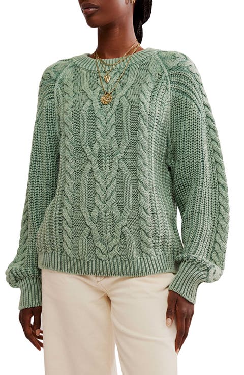 Frankie Cable Cotton Sweater