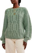 Free People Frankie Cable Cotton Sweater