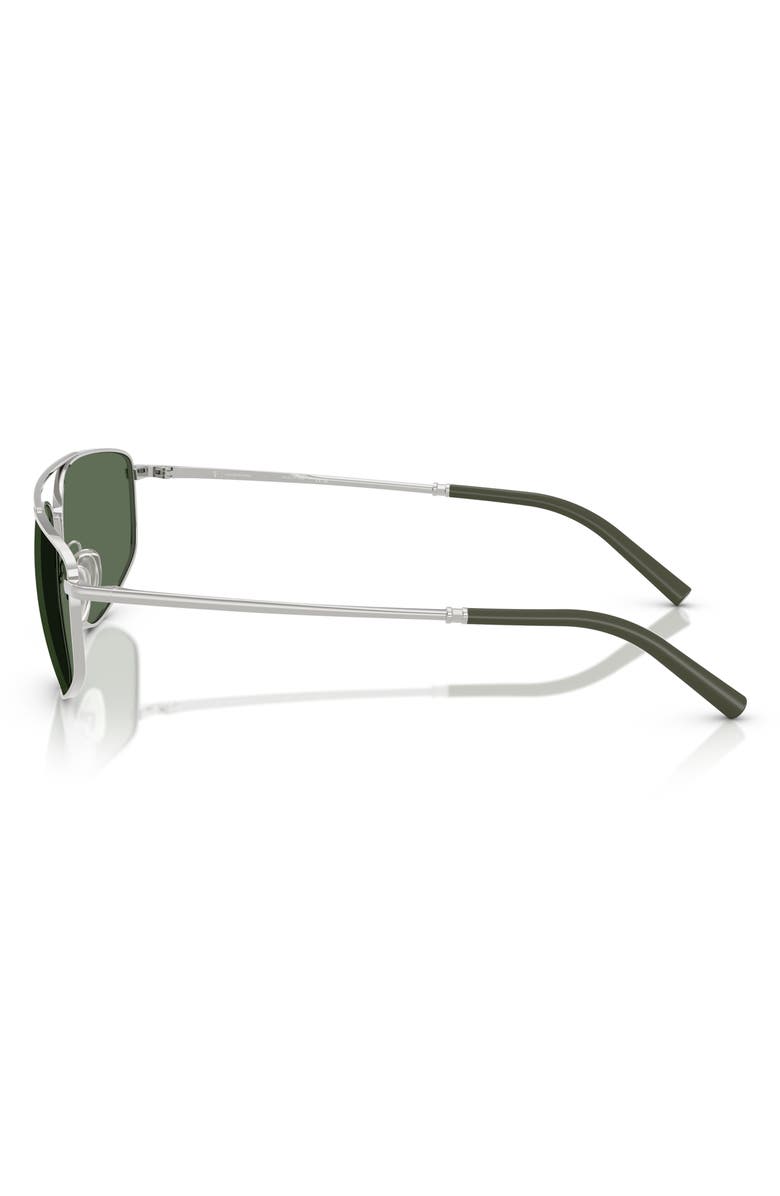 Oliver Peoples 59mm Polarized Pilot Sunglasses, Alternate, color, Silver / G-15 Polar