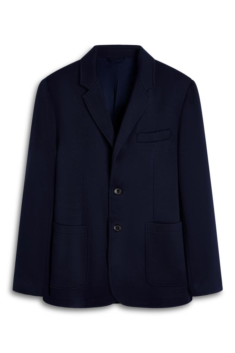 Soft Touch Solid Knit Blazer, Alternate, color, NAVY
