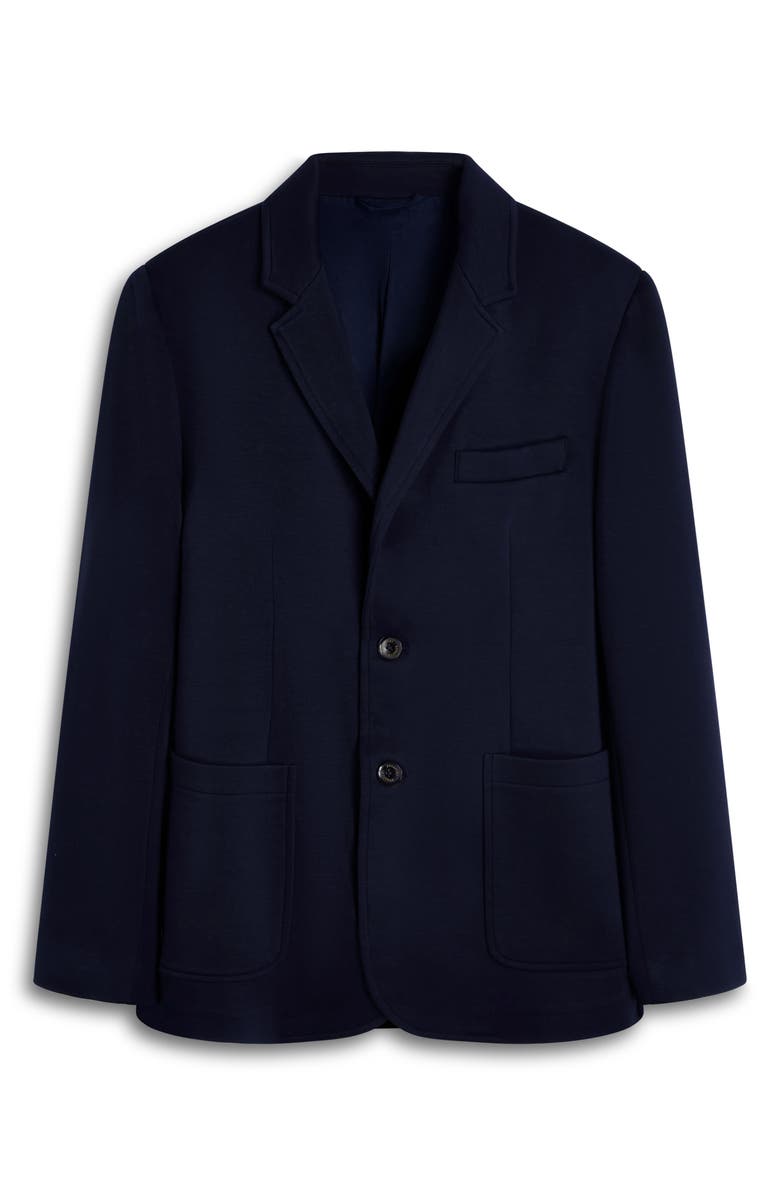 Bugatchi Soft Touch Solid Knit Blazer, Alternate, color, Navy