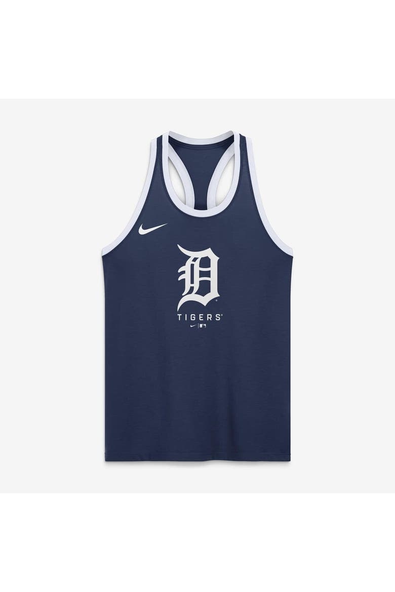 Women's Nike Navy Detroit Tigers Tri-Blend Dri-FIT Racerback Tank Top, Alternate, color, Navy