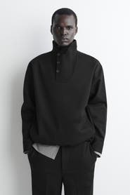 COS Wool-jersey Mock-neck Sweater