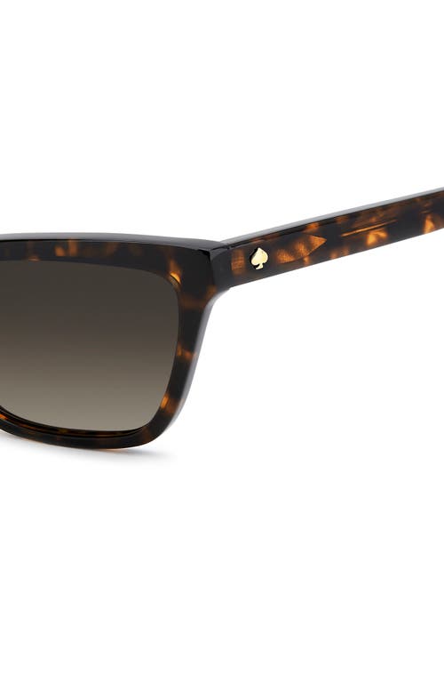 Kate Spade New York Aisha 55mm Gradient Ectangular Sunglasses In Brown