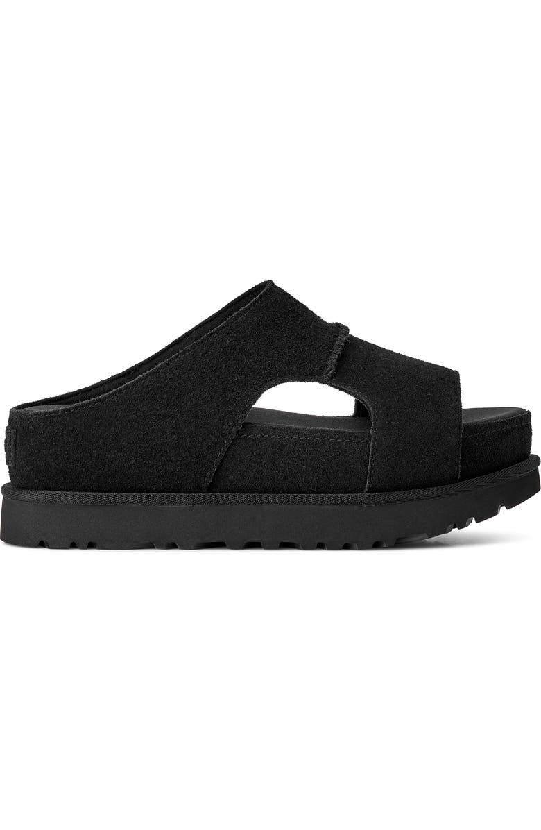 UGG<sup>®</sup> Goldenstar Hi Slide Sandal, Alternate, color, Black