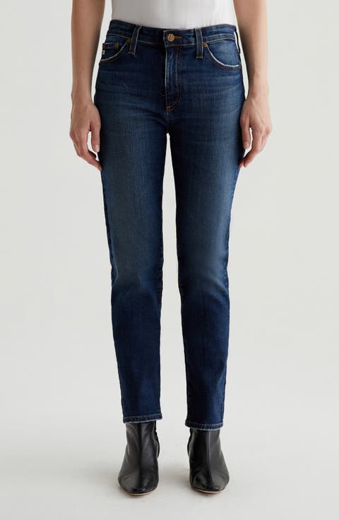 Mari Mid Rise Slim Straight Leg Jeans (9 Years Helsinki)
