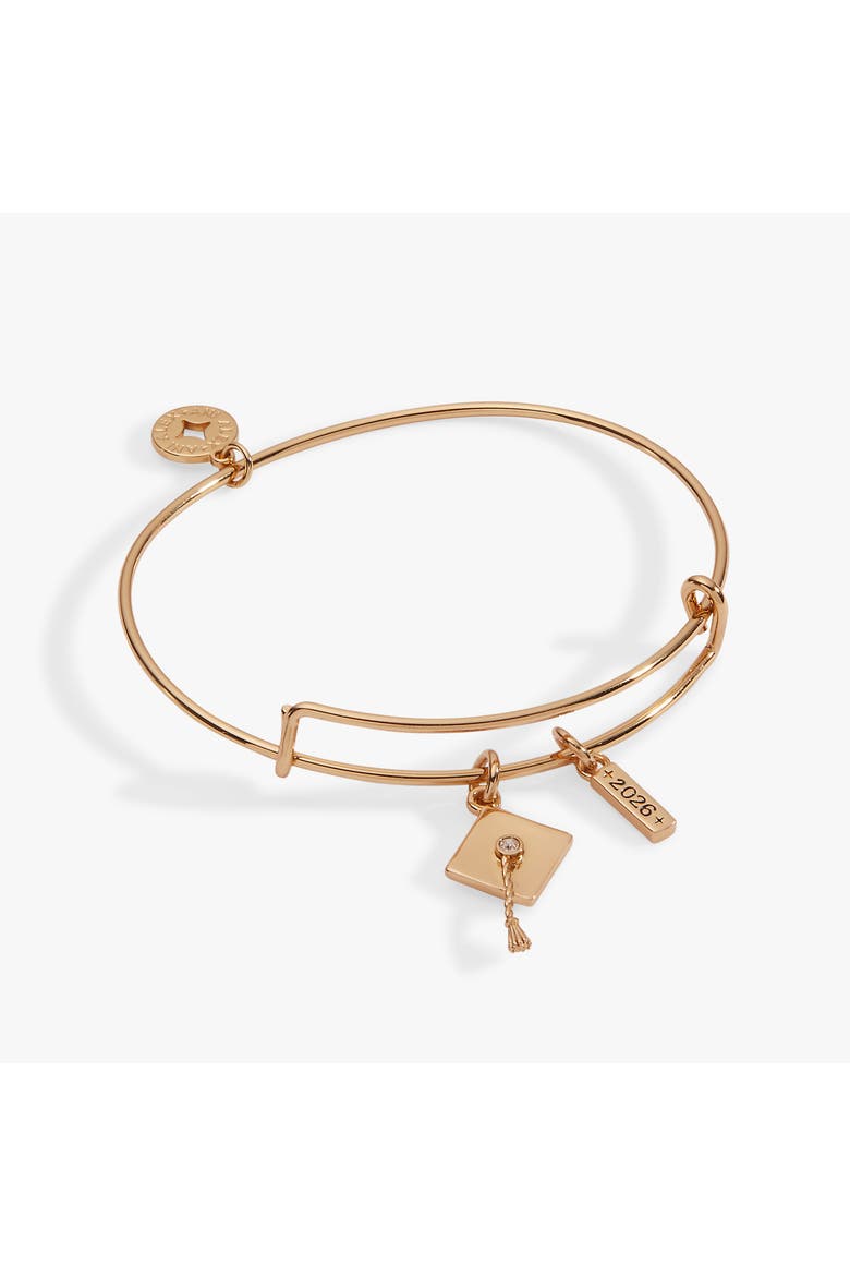 Graduation 2026 Multi-Charm Bangle, Main, color, Gold