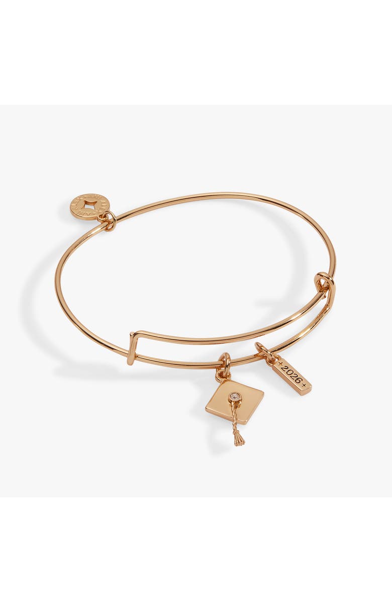 Alex and Ani Graduation 2026 Multi-Charm Bangle, Main, color, Gold