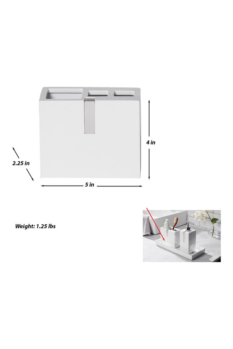 Houston Street 3-Piece Bathroom Set, Alternate, color, WHITE
