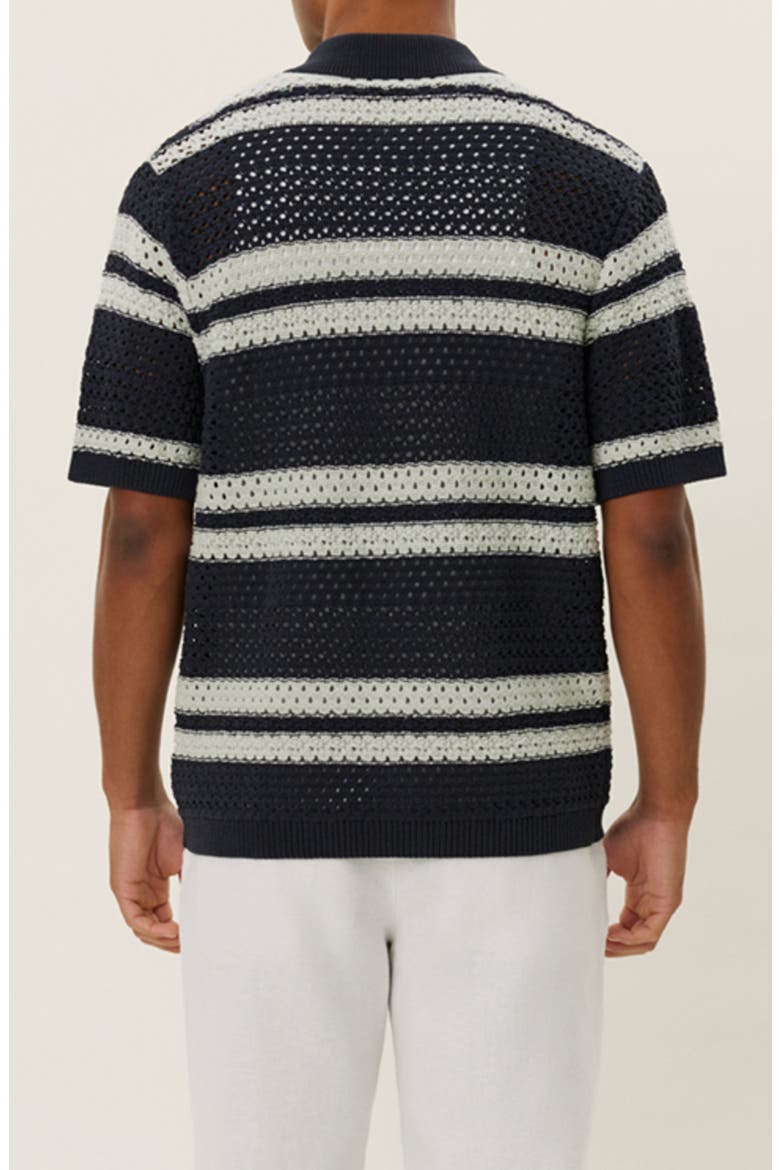 Gianni Short Sleeve Knit Shirt, Alternate, color, DARK NAVY