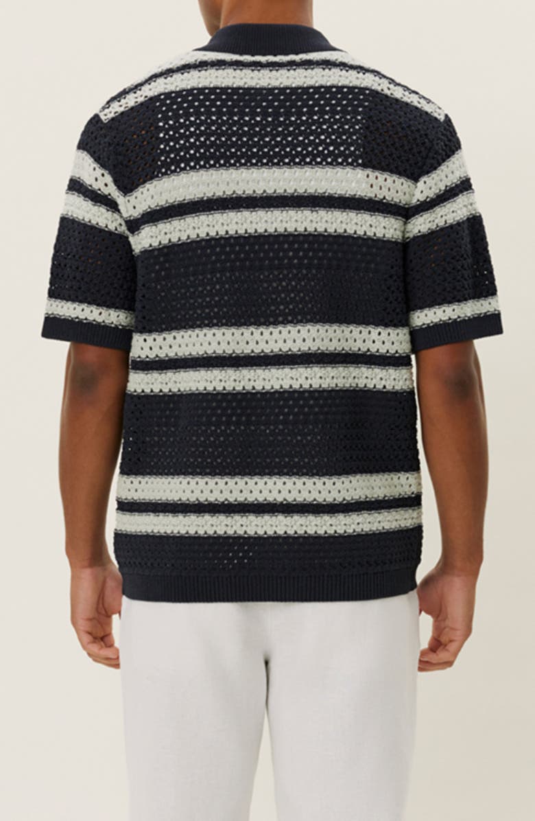 Les Deux Gianni Short Sleeve Knit Shirt, Alternate, color, Dark Navy