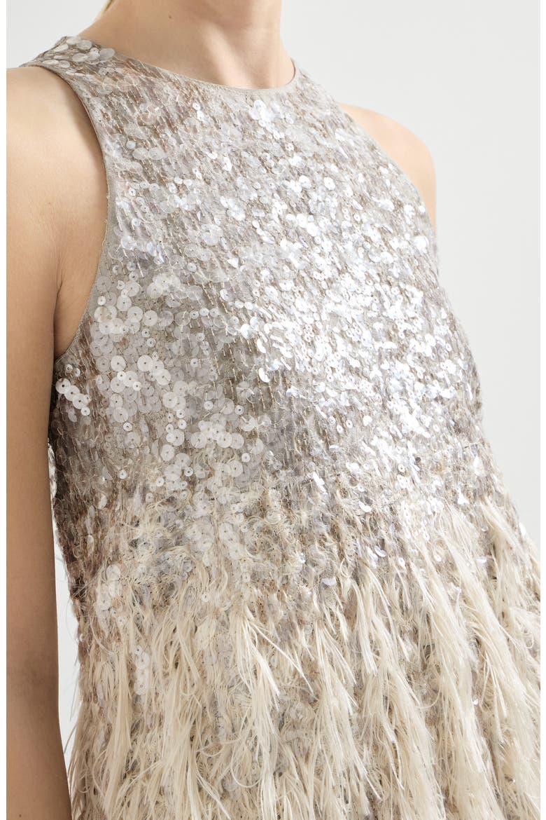 Dazzling dégradé mini dress, Alternate, color, Grey