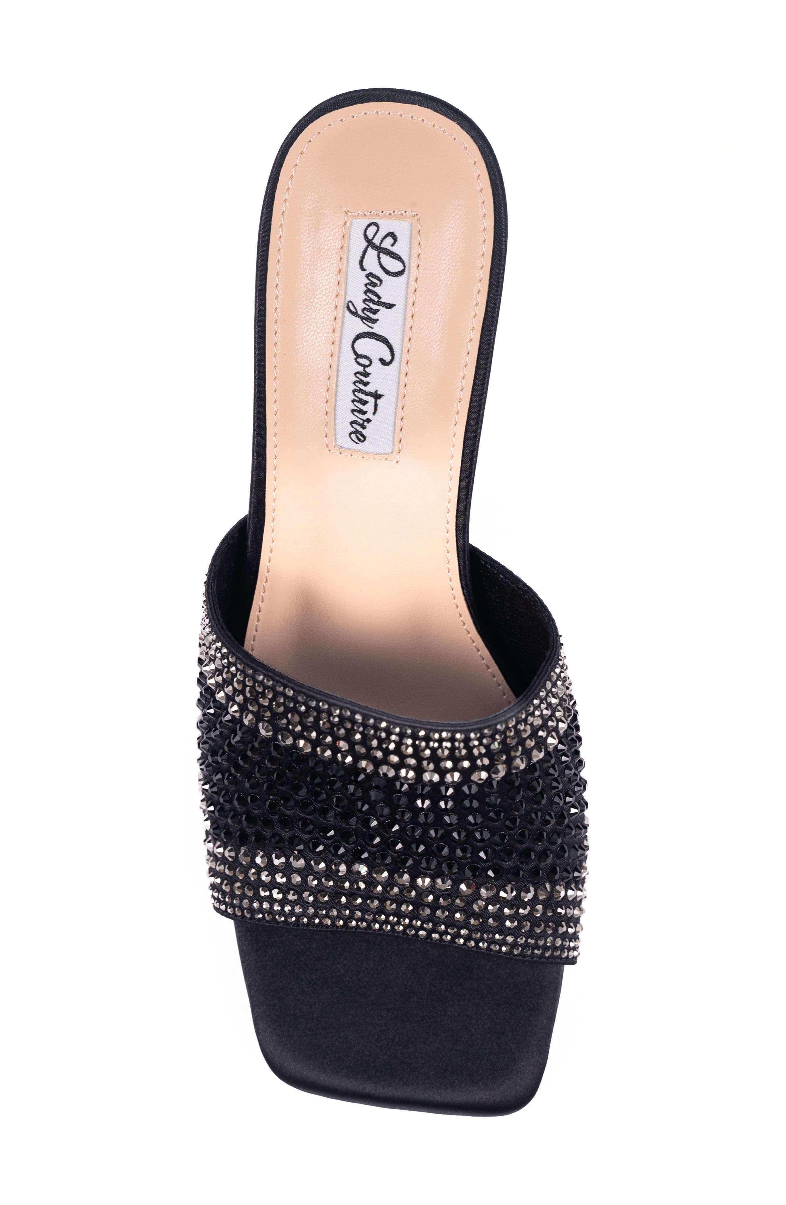 LADY COUTURE Fontana Slide Sandal, Alternate, color, Black