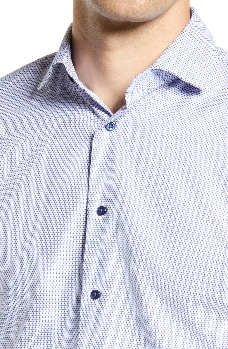 Nordstrom Trim Fit Non-Iron Dress Shirt, Alternate, color, 