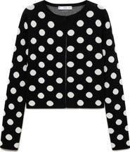 MANGO Polka Dot Cardigan