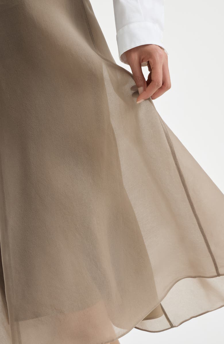 Brunello Cucinelli Circle skirt, Alternate, color, Rope