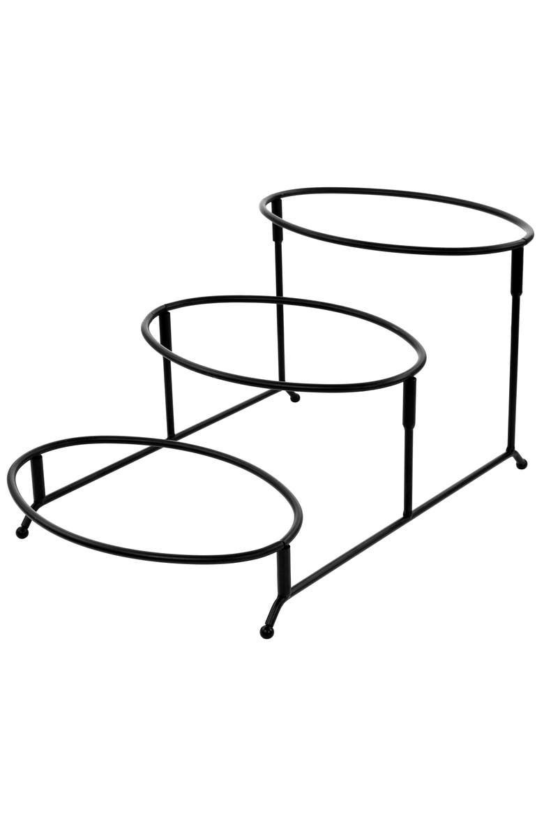 3 Tier Oval Plate Porcelain Serveware Set, Alternate, color, White