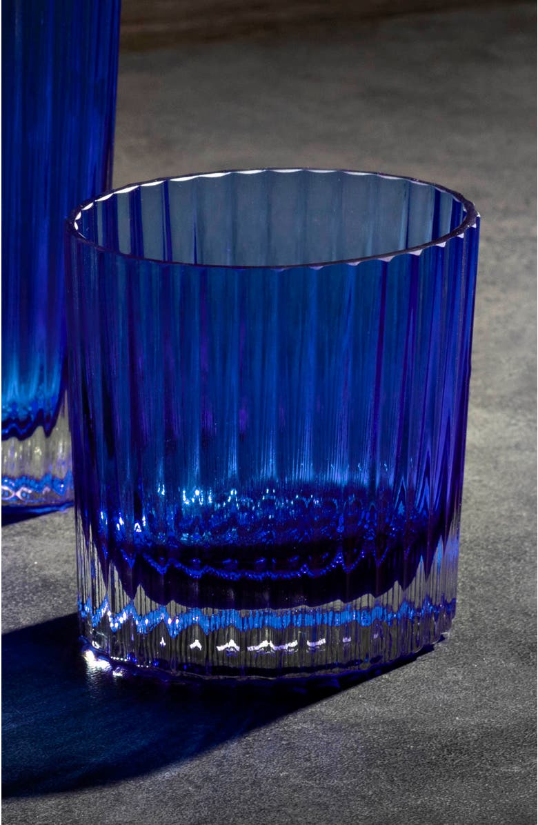 Missoni Home Tableware Wine Glasses NASTRI Set of 6  Blue 10 oz, H 3.3", Alternate, color, Blue