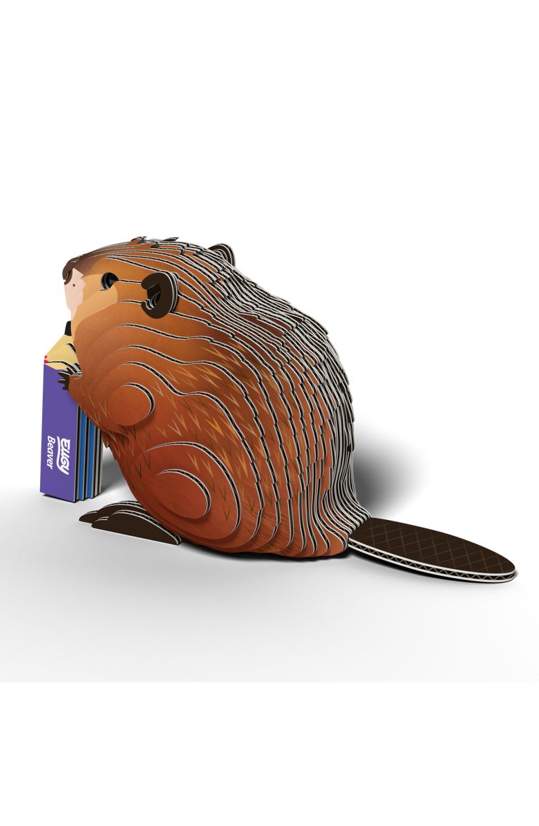 Eugy Puzzles Beaver 3D Puzzle, Alternate, color, 