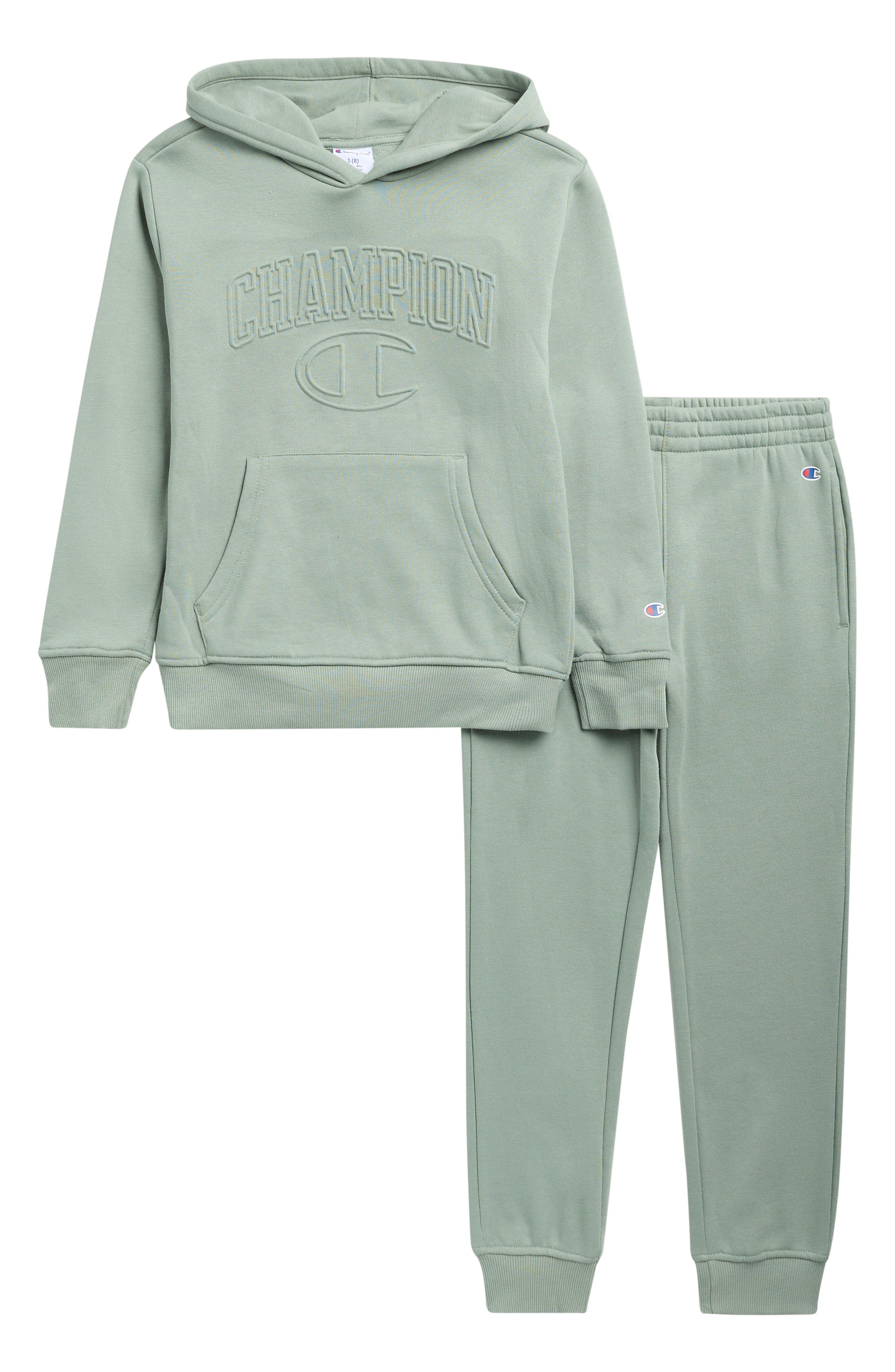 Kids' Embossed Hoode & Joggers Set