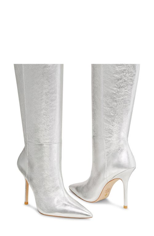 Stuart Weitzman Stuart Outrider 100 Boot In Silver